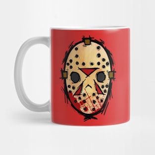 13th Sketchy Mask Mug